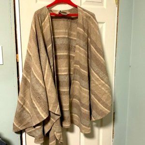 Brown Wool Blend Rauna Wrap